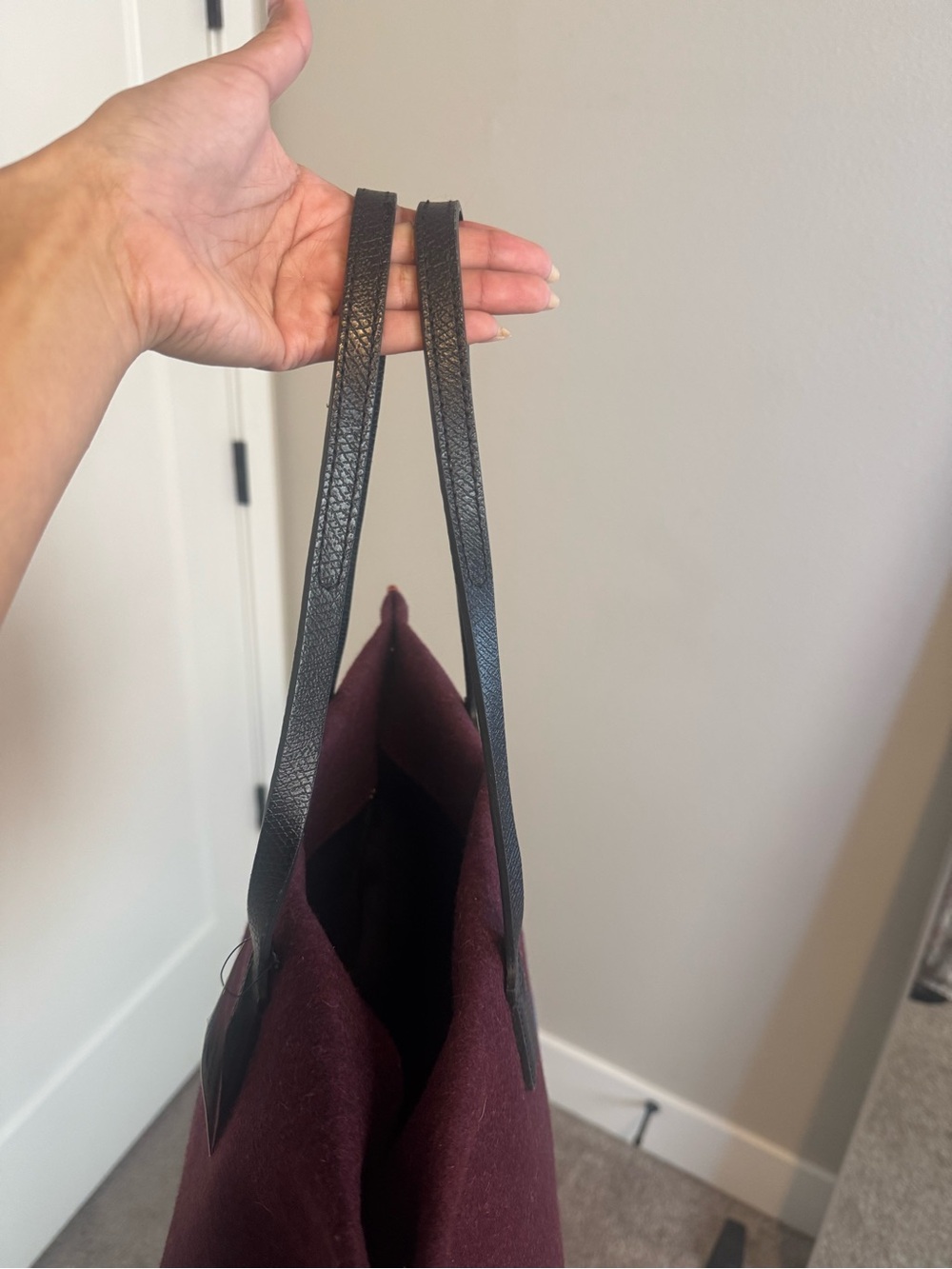 Longchamp - Wool Essential Flanelle Top Tote - NWT - Picture 6 of 6